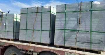 榆林 芝麻白花岗岩地铺石装车日常