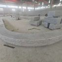 榆林 芝麻白异形坐凳，自然面光面弧形加工
