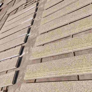 榆林 黄金麻花岗岩光面楼梯踏步