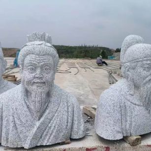 榆林 白麻花岗岩石材人物立体雕刻