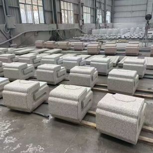 榆林 白麻花岗岩异形加工-石凳，坐凳