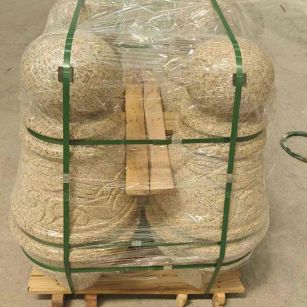 榆林 黄金麻异形定制雕花——棒棒糖挡车柱