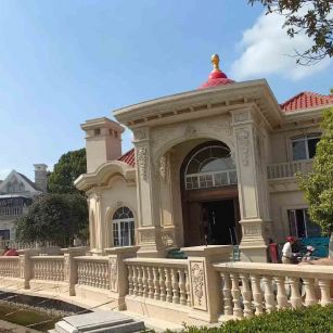 榆林 黄金麻花岗岩欧式别墅