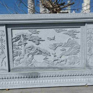 榆林 芝麻白大型照壁，屏风，影壁