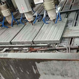 榆林 芝麻白花岗岩荔枝面盲道雕刻