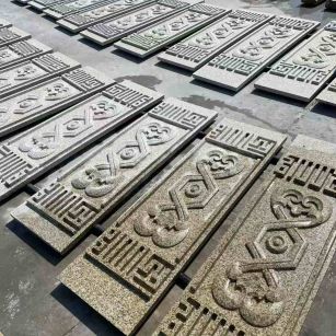 榆林 黄金麻花岗岩外墙雕刻板