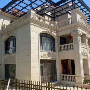 榆林 黄金麻花岗岩荔枝面别墅外墙干挂