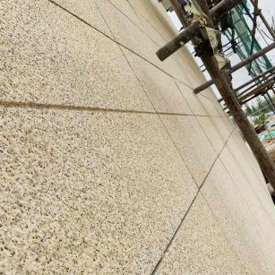 榆林 黄金麻花岗岩荔枝面外墙干挂石材效果示例