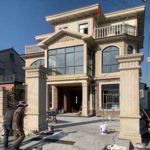 榆林 黄金麻花岗岩荔枝面别墅外墙干挂私家专属