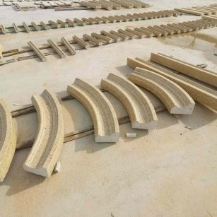 榆林 黄金麻花岗岩别墅线条