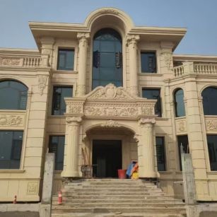 榆林 黄金麻花岗岩别墅外墙干挂