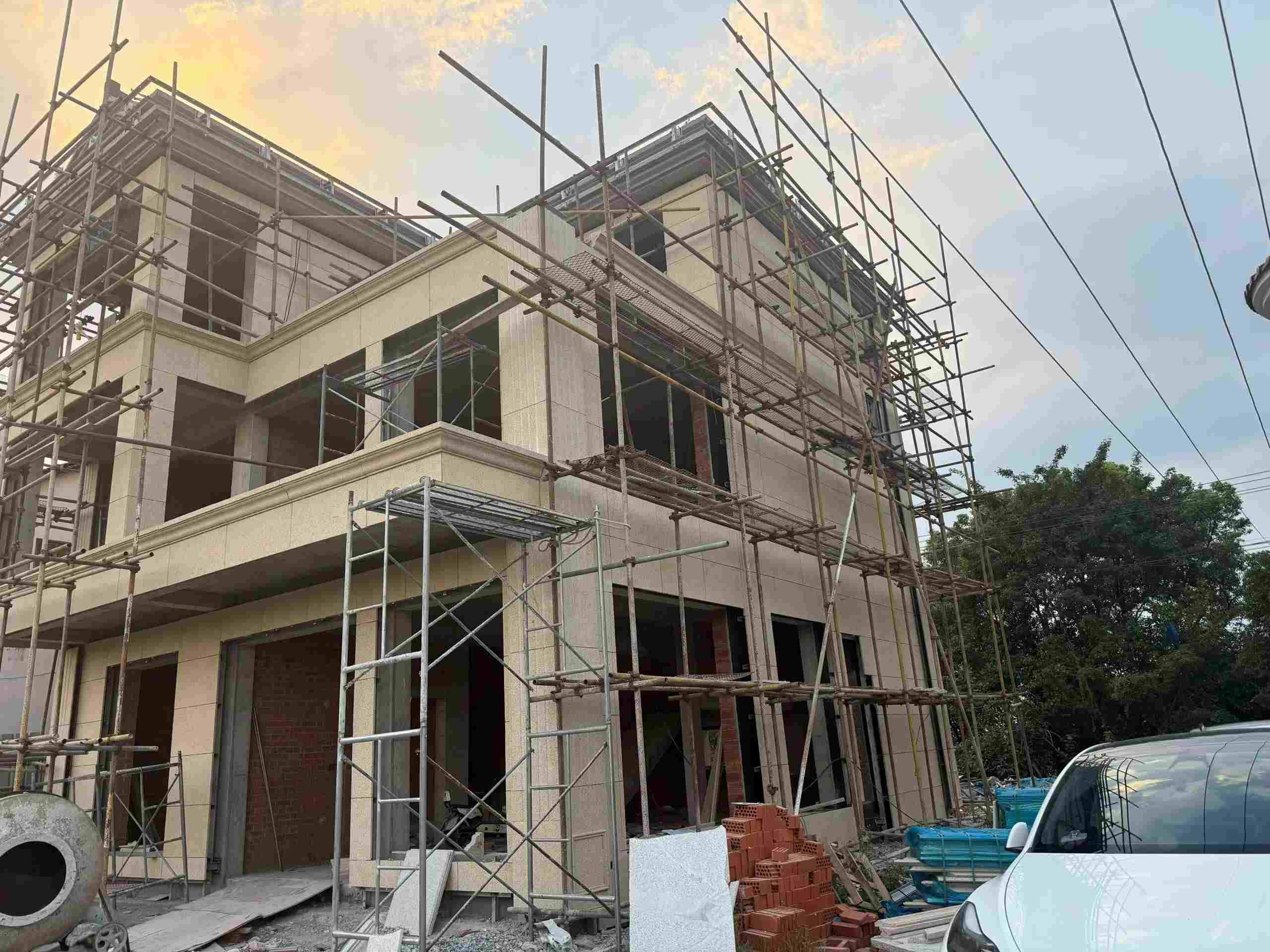 榆林 黄金麻荔枝面花岗岩外墙干挂