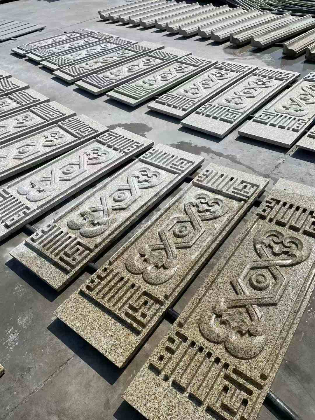 榆林 黄金麻花岗岩外墙雕刻板