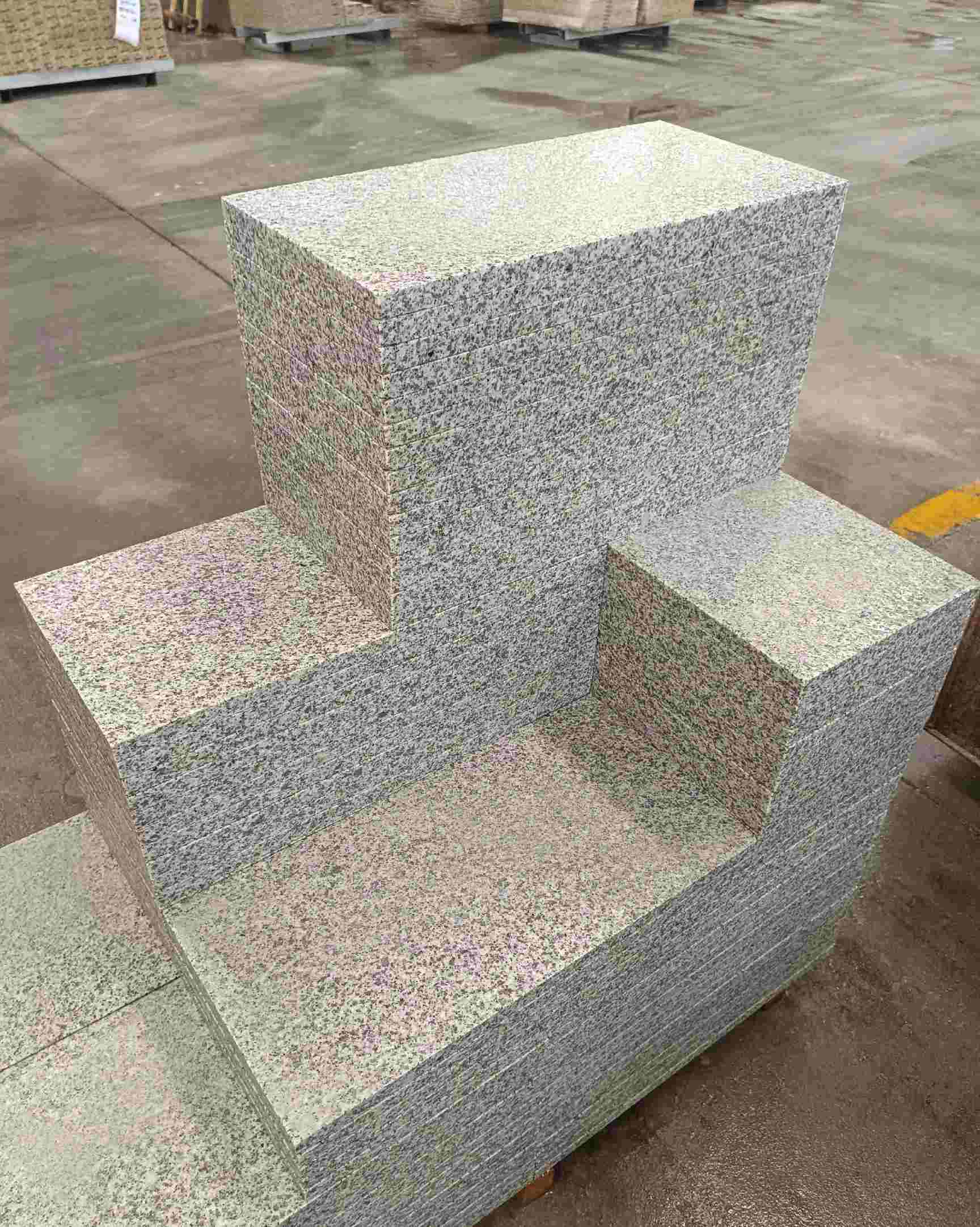 榆林 白麻花岗岩荔枝面地铺石