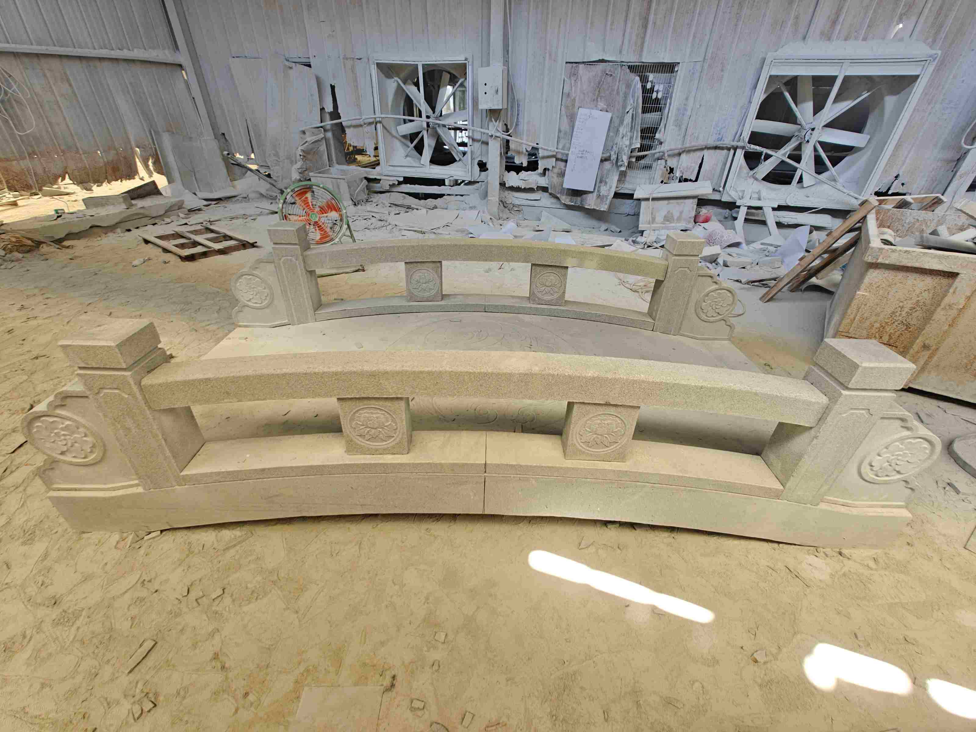 榆林 芝麻灰花岗岩异形加工-拱桥，石桥