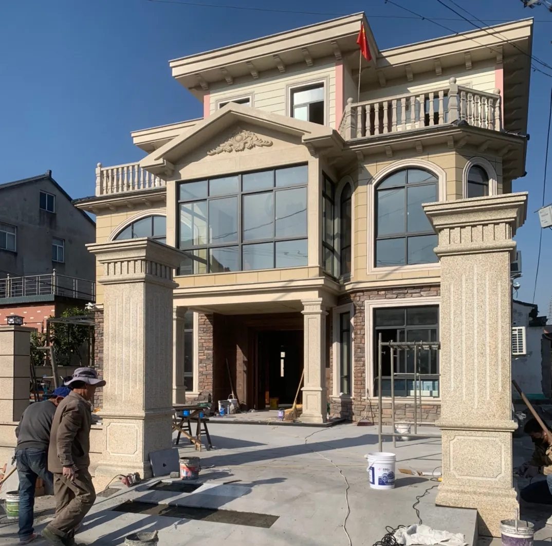 榆林 黄金麻花岗岩荔枝面别墅外墙干挂私家专属