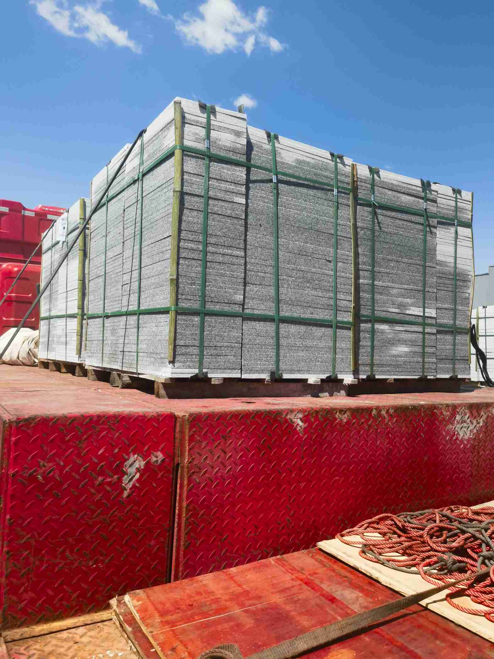 榆林 芝麻白火烧规格板地铺石300*600/600*600