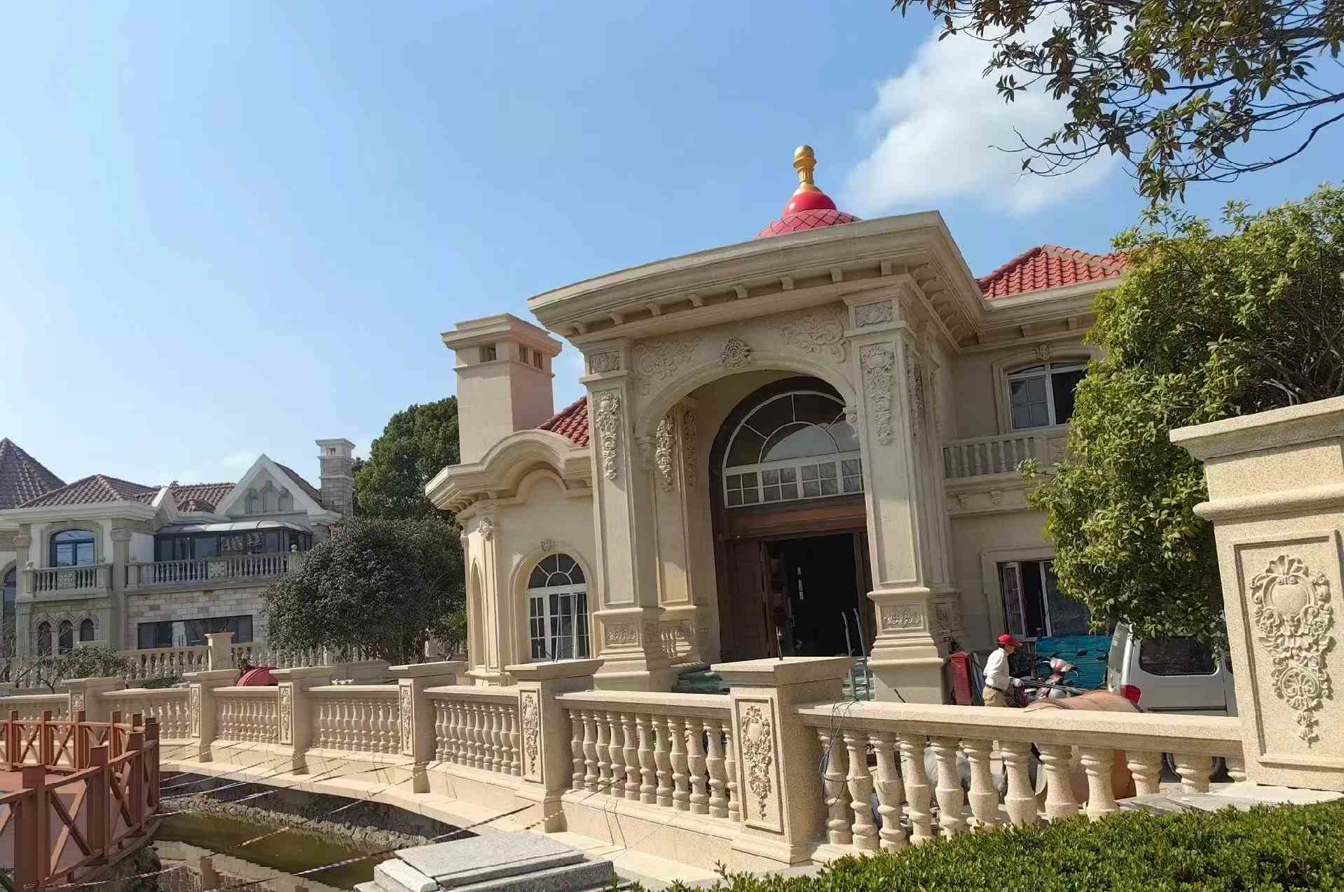 榆林 黄金麻花岗岩欧式别墅